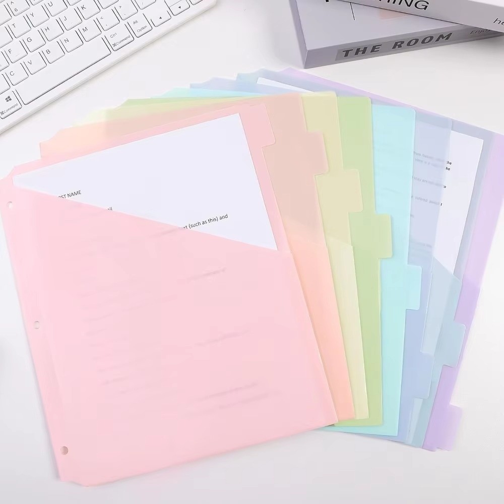 Tab Divider A4 - Durable Binder Dividers Plastic Write and