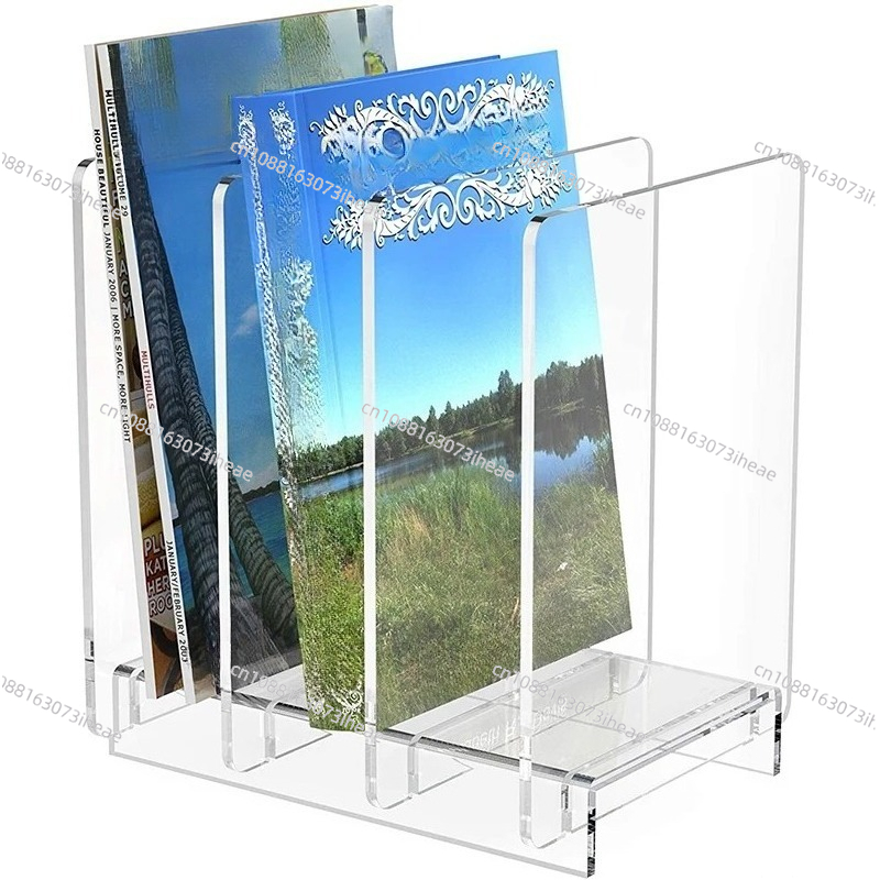 Magazine Holder Rack - Clear Acrylic Magazine Holder And File