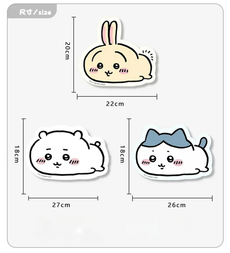 Chiikawa Cartoon Jiyi Usagi Ha - đánh giá và giá Leather Desk Pad