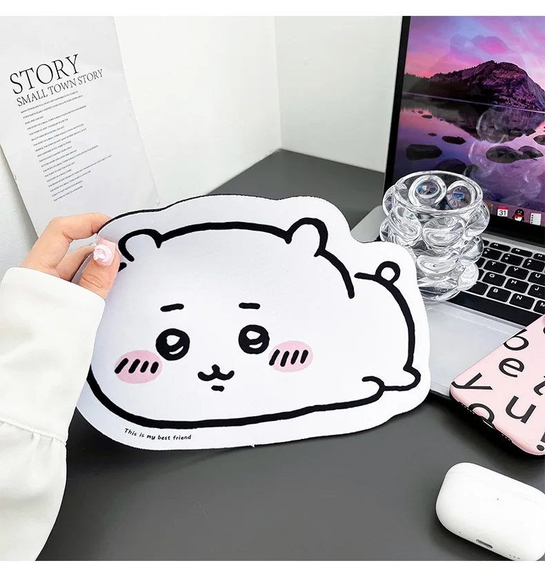 Chiikawa Cartoon Jiyi Usagi Ha - đánh giá và giá Leather Desk Pad