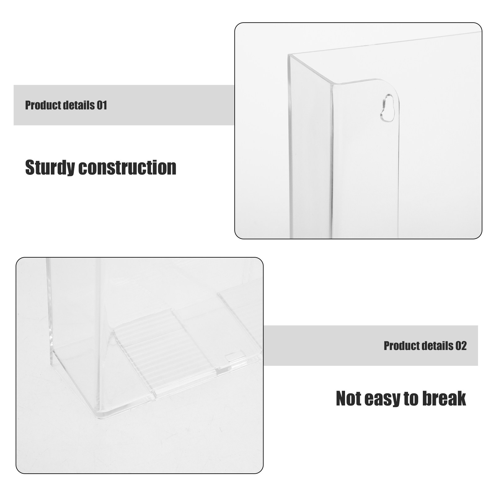 Clear Acrylic Wall Mounted Fil - đánh giá và giá Magazine Holder Rack