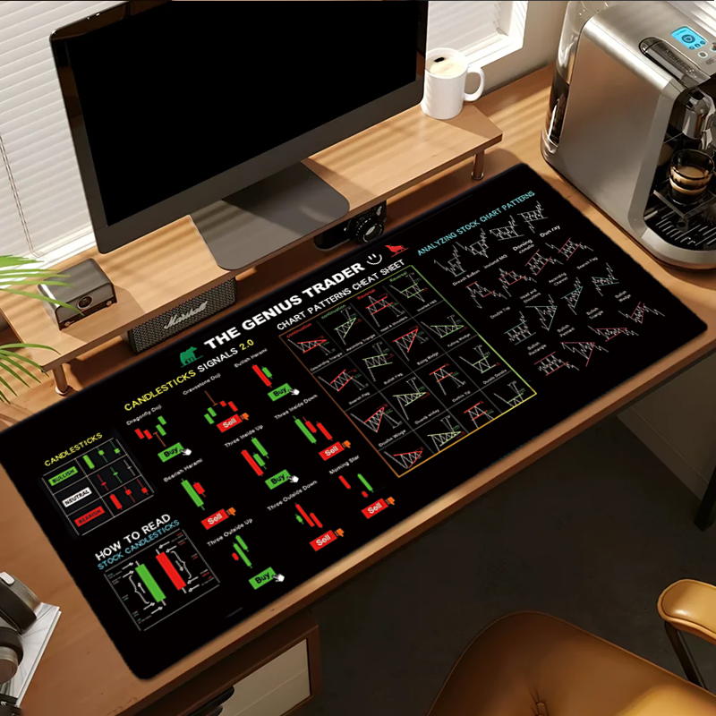 EXCO Stock Market Trader Leath - đánh giá và giá Leather Desk Pad