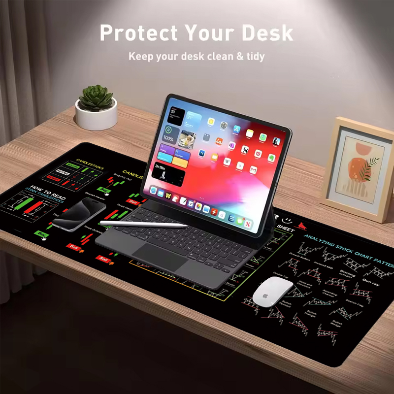 EXCO Stock Market Trader Leath - đánh giá và giá Leather Desk Pad