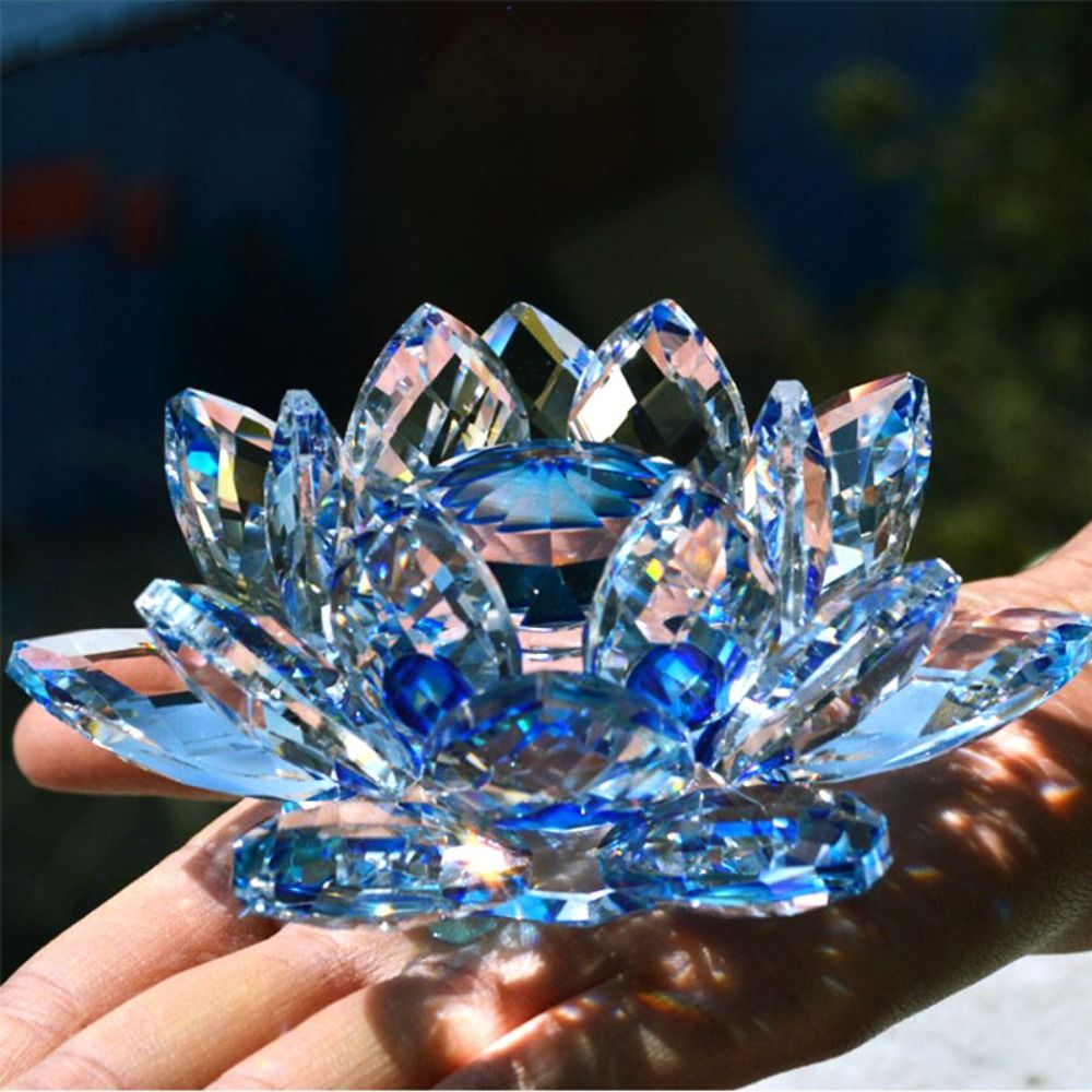 60-140mm Crystal Lotus Flower  - đánh giá và giá Paper Weight Crystal