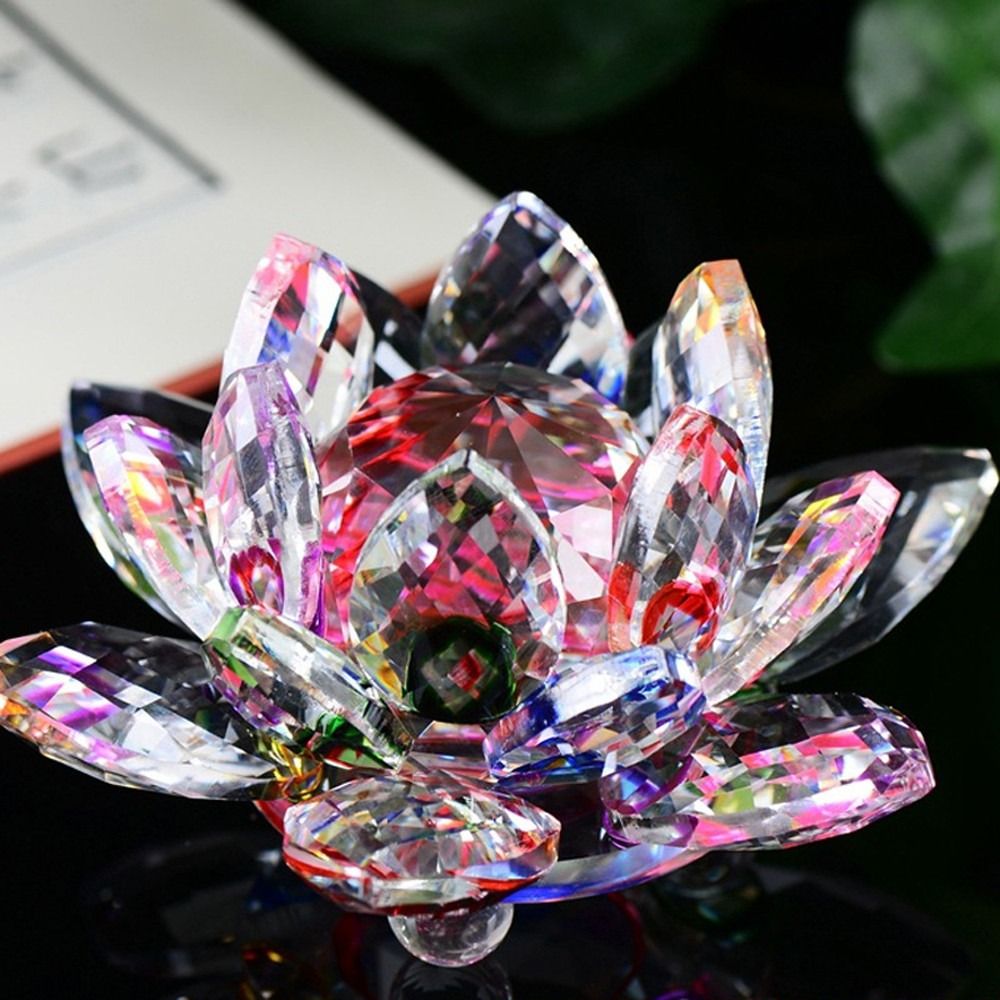 60-140mm Crystal Lotus Flower  - đánh giá và giá Paper Weight Crystal