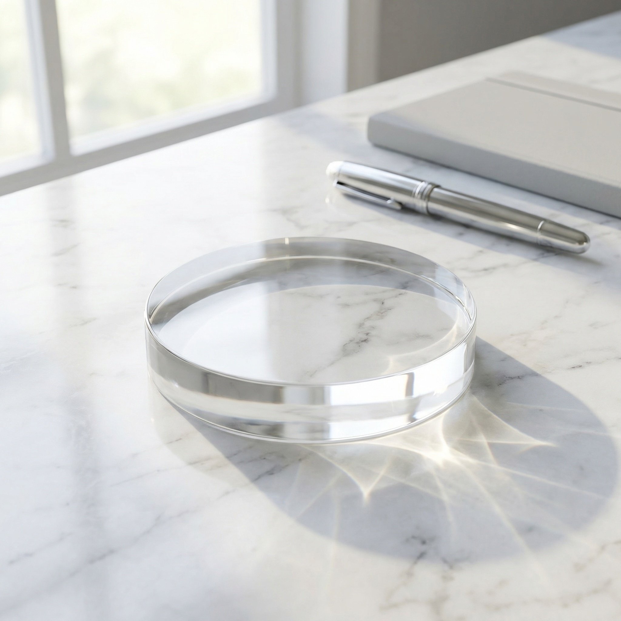 3.15 Inch Round Clear Glass Pa - đánh giá và giá Book Weight Glass