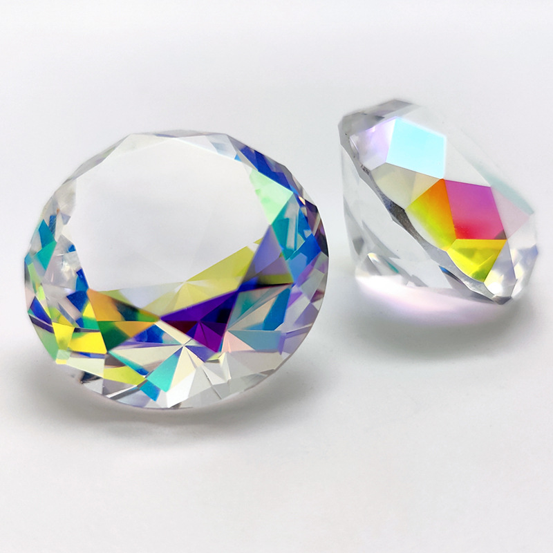 30-80Mm AB Nhiều Màu Sắc K9 Ti - đánh giá và giá Paper Weight Crystal