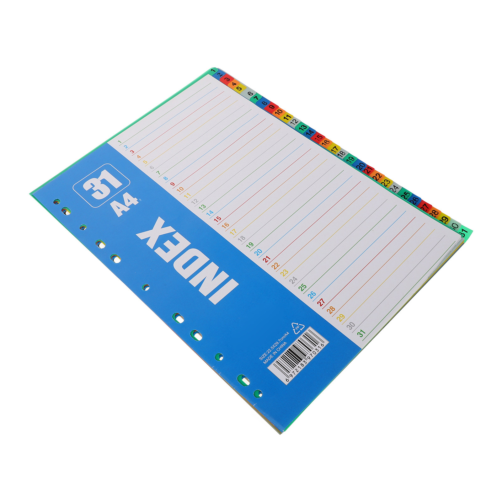 1Set Number Index Page A4 11-H - đánh giá và giá Tab Divider A4