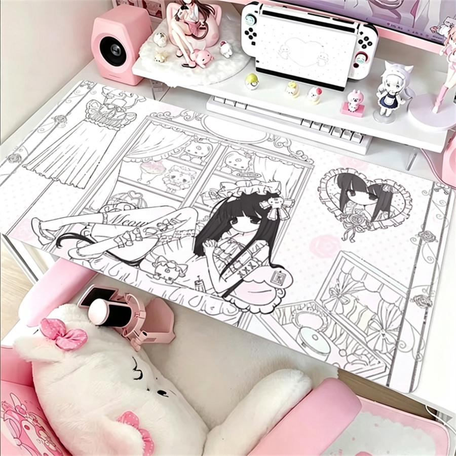 Anime Aesthetics Leather Mouse - đánh giá và giá Leather Desk Pad