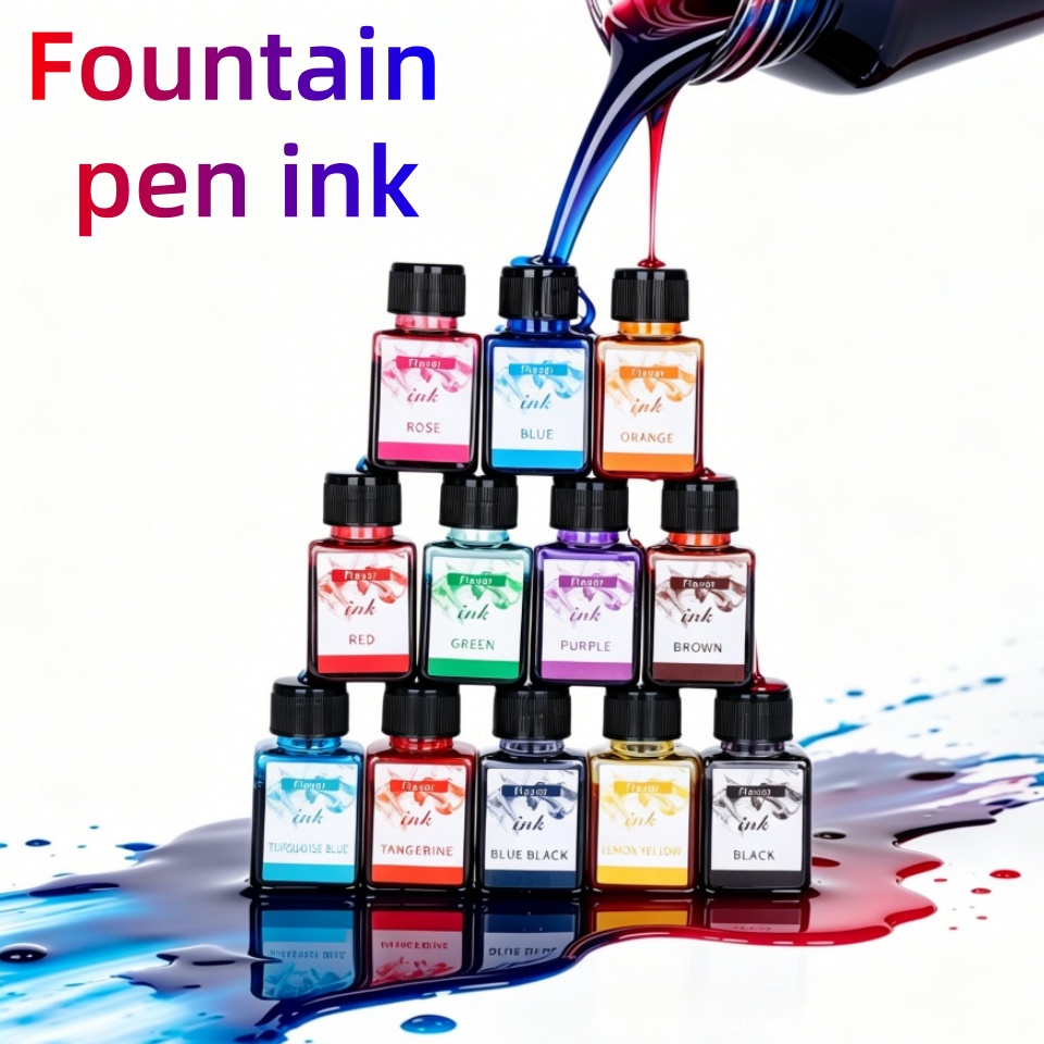 12-Colors Fountain Pen Ink, 25 - đánh giá và giá Fountain Pen Bottled Ink