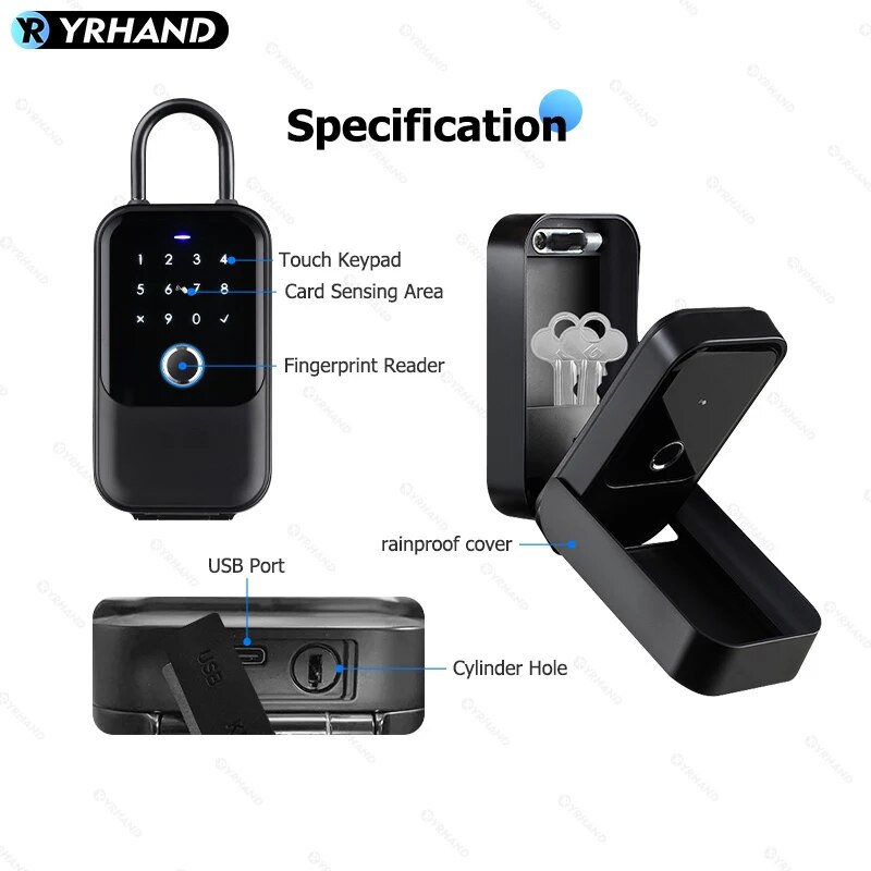 TTlock Smartkey Lock Box Home  - đánh giá và giá Card Index Box