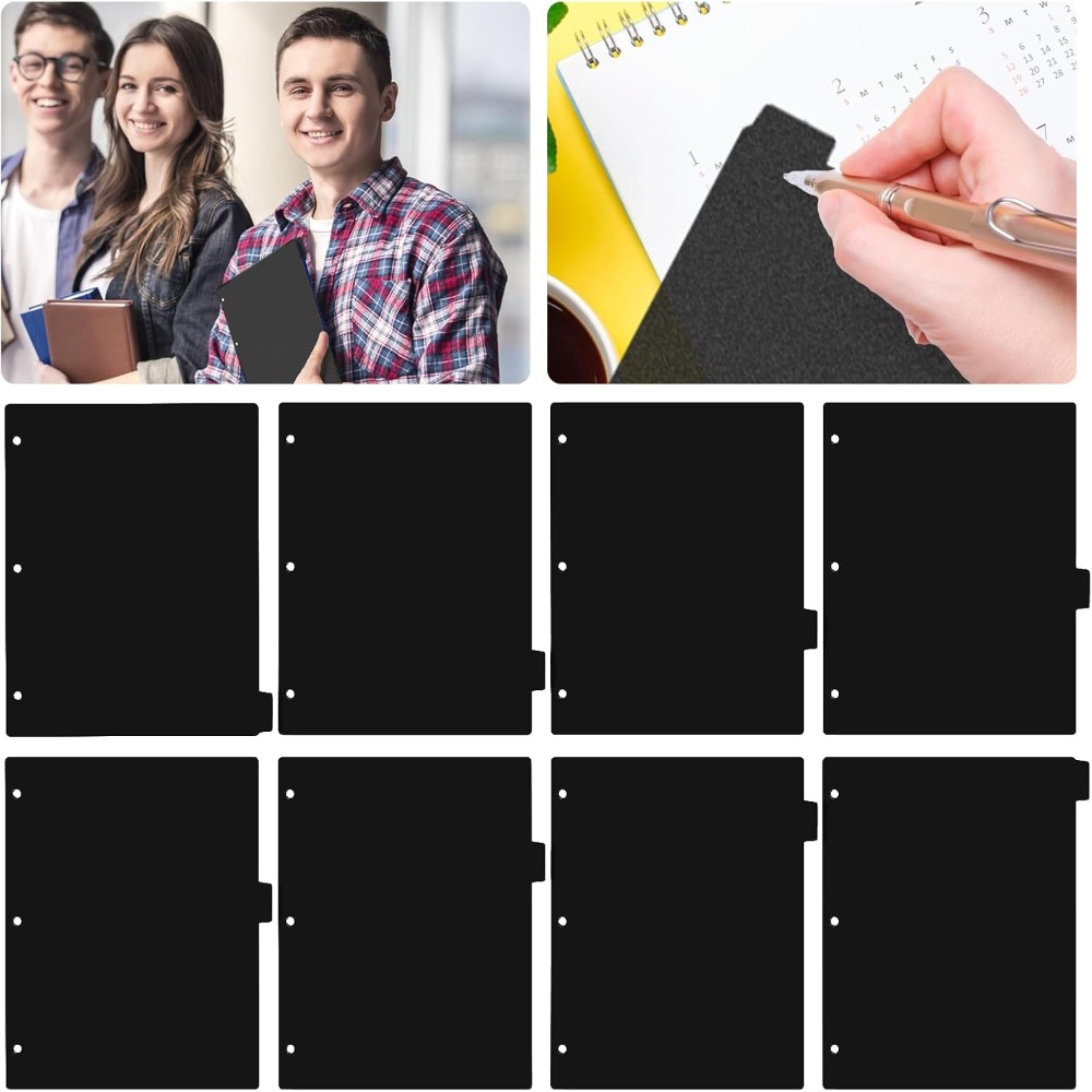 8 Tab Black Plastic Binder Div - đánh giá và giá Tab Divider A4