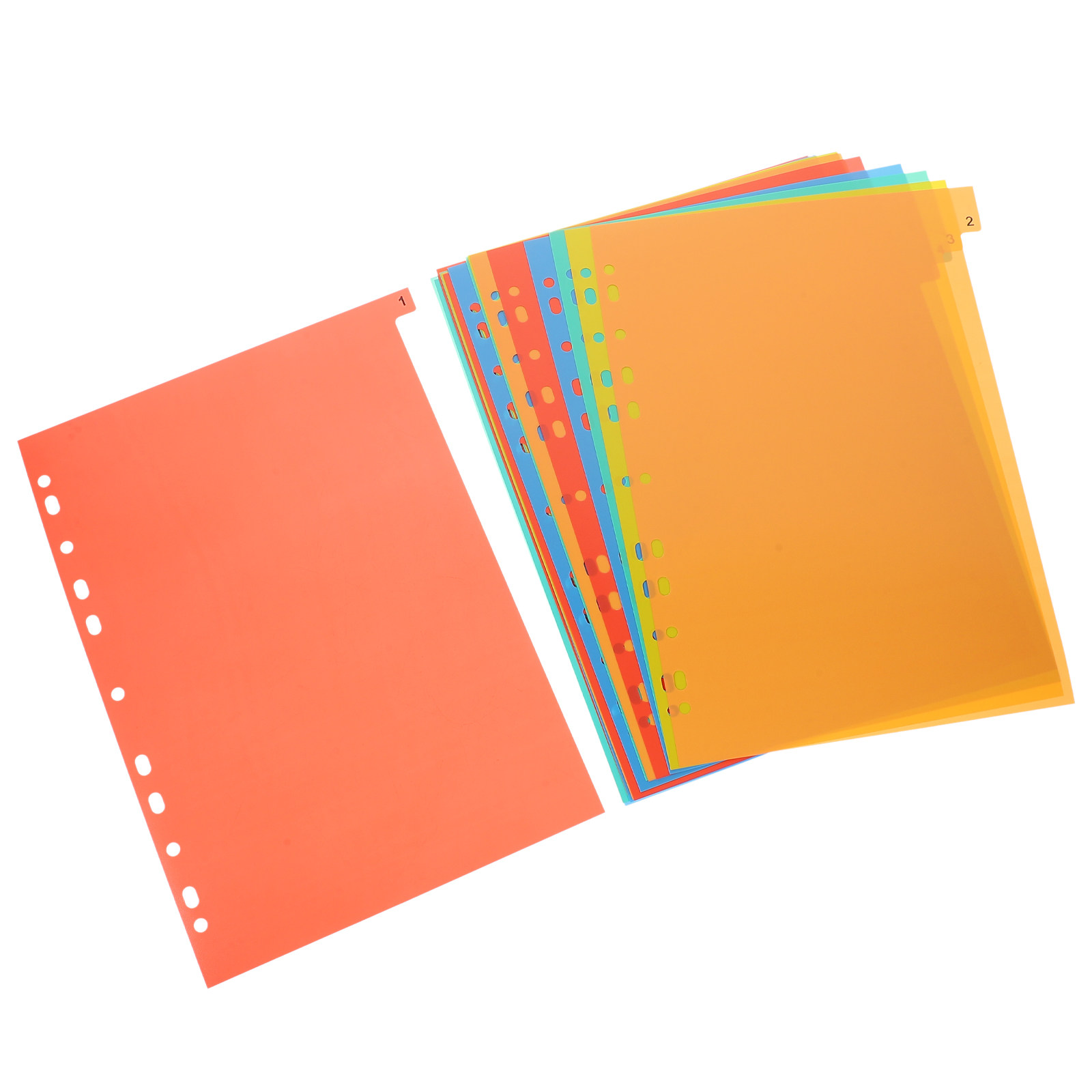 20Sheets A4 Plastic Binder Div - đánh giá và giá Tab Divider A4