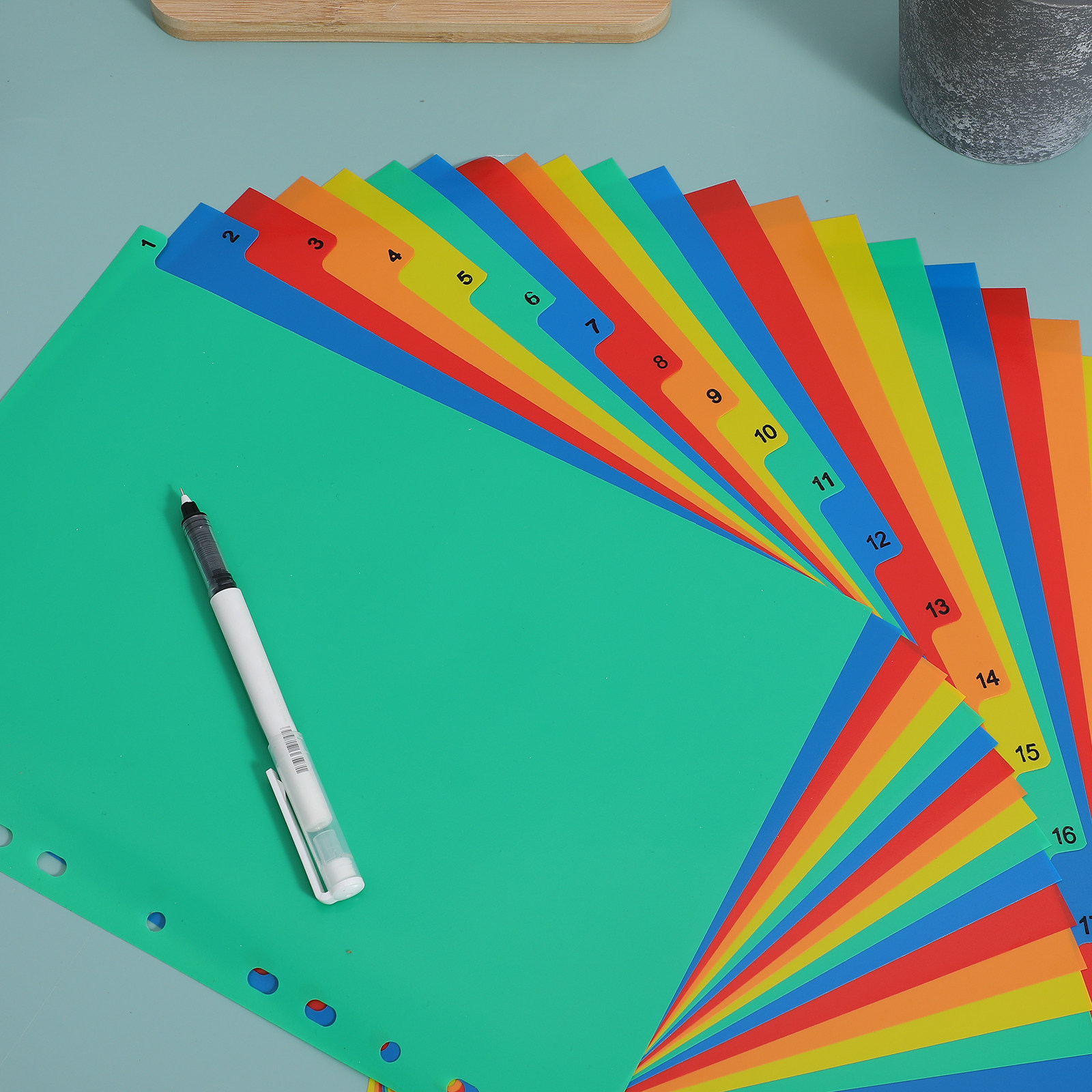 A4 Colorful Plastic Classified - đánh giá và giá Tab Divider A4