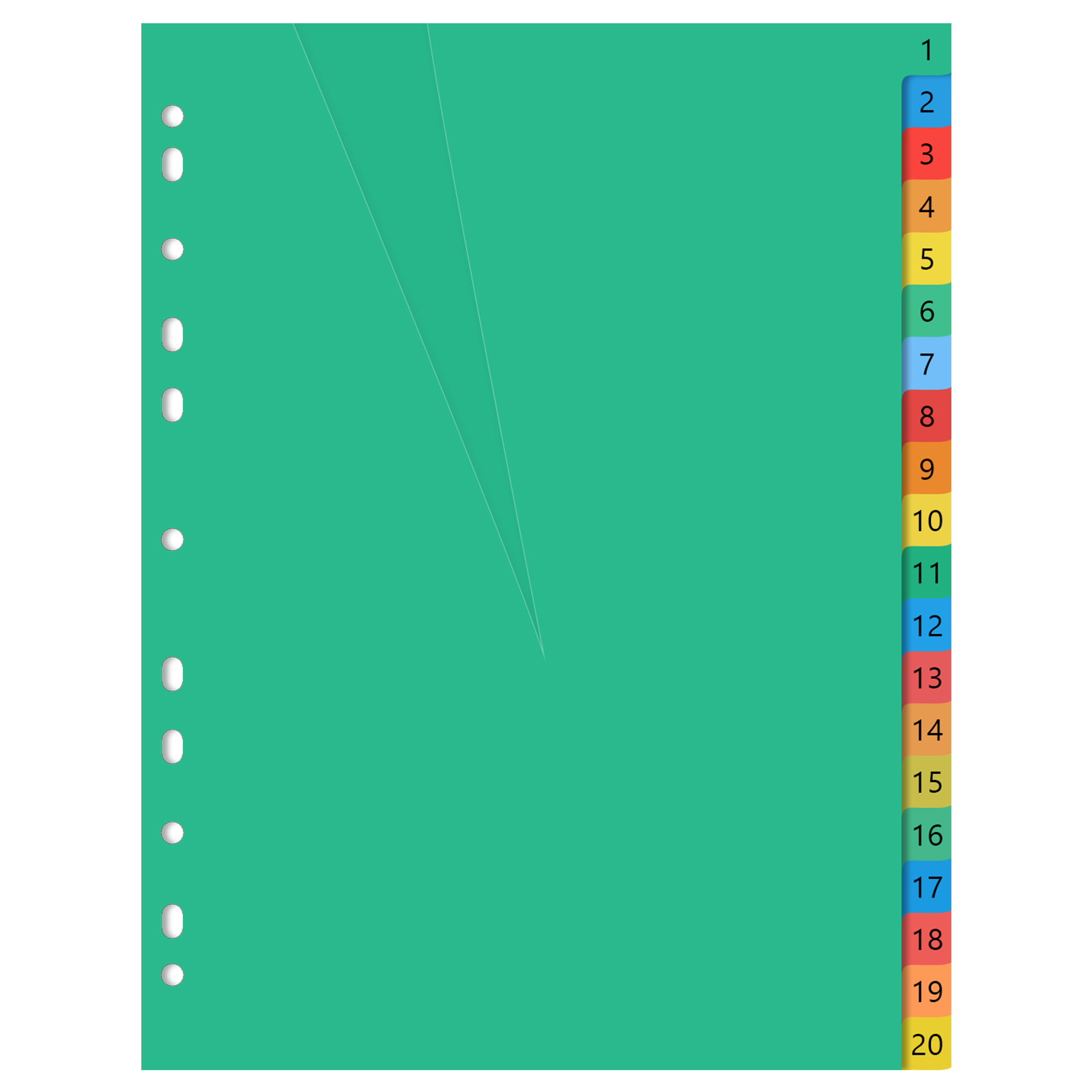 A4 Colorful Plastic Classified - đánh giá và giá Tab Divider A4