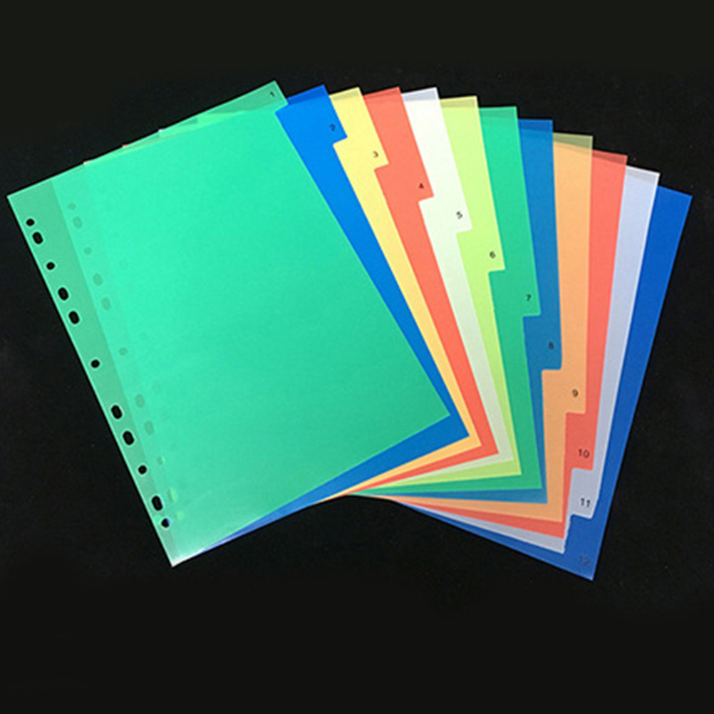40Pcs A4 Bright Color Index Ta - đánh giá và giá Tab Divider A4