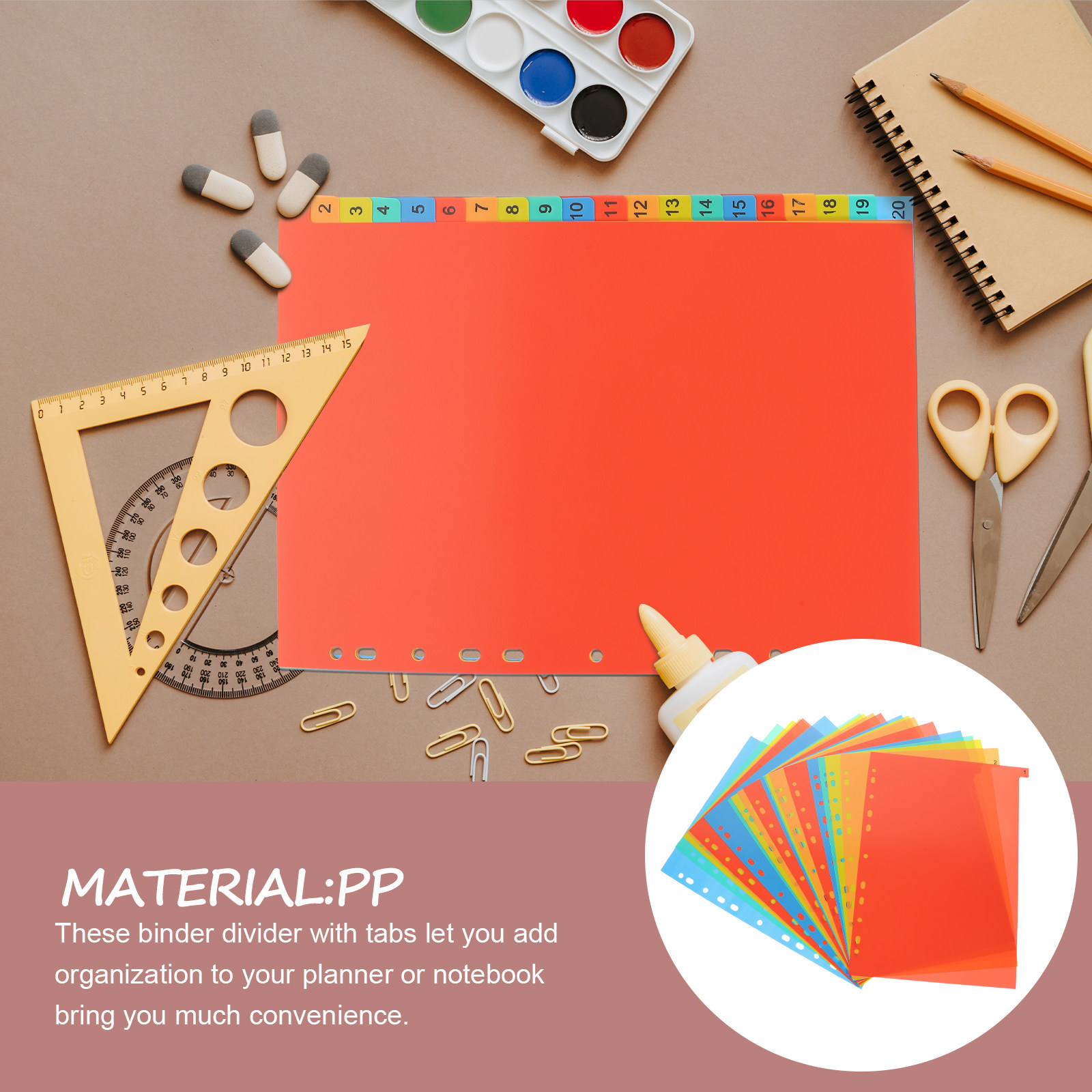 20Sheets A4 Tabbed Binder Divi - đánh giá và giá Tab Divider A4