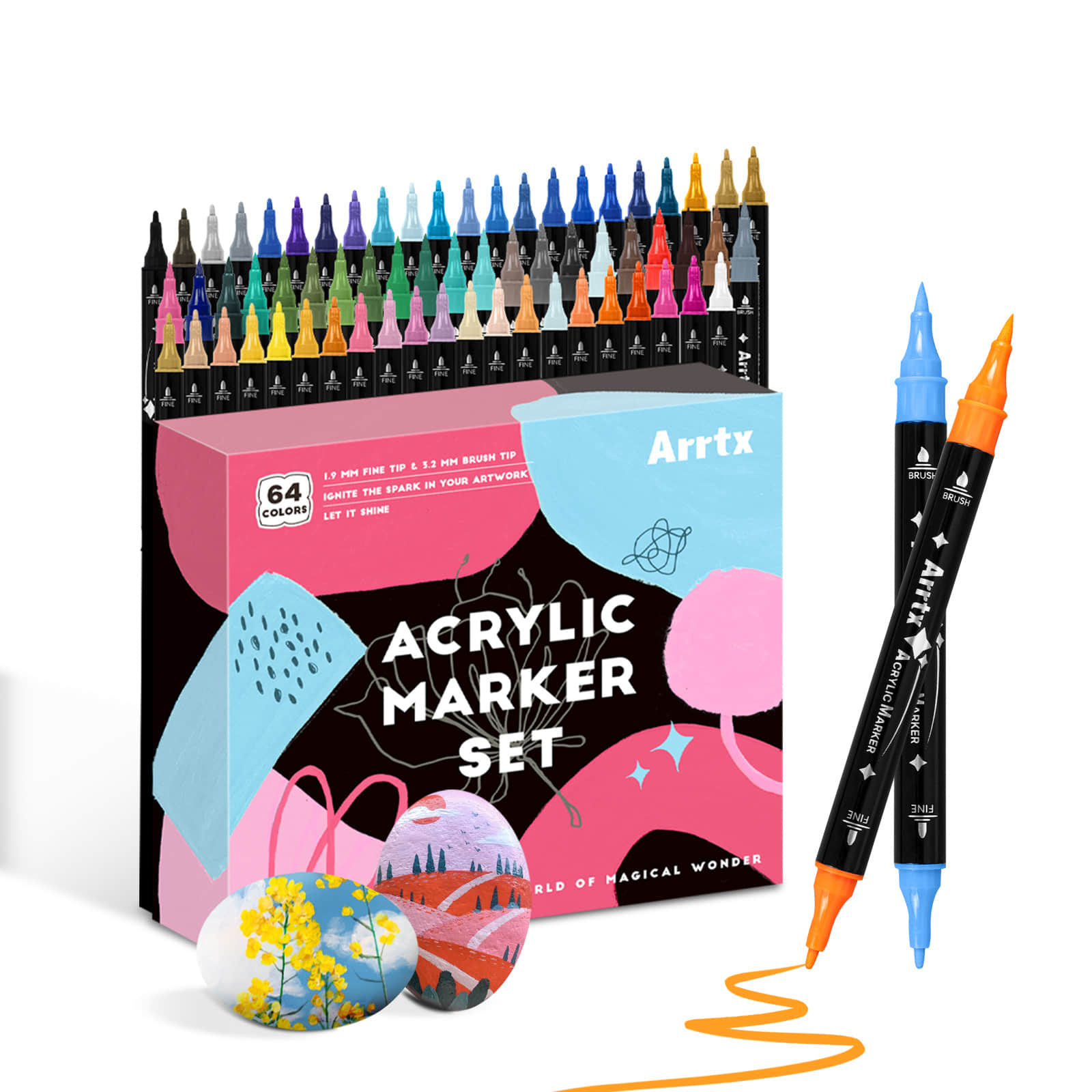 Arrtx 64 Colors Acrylic Paint  - đánh giá và giá Copic Marker Classic