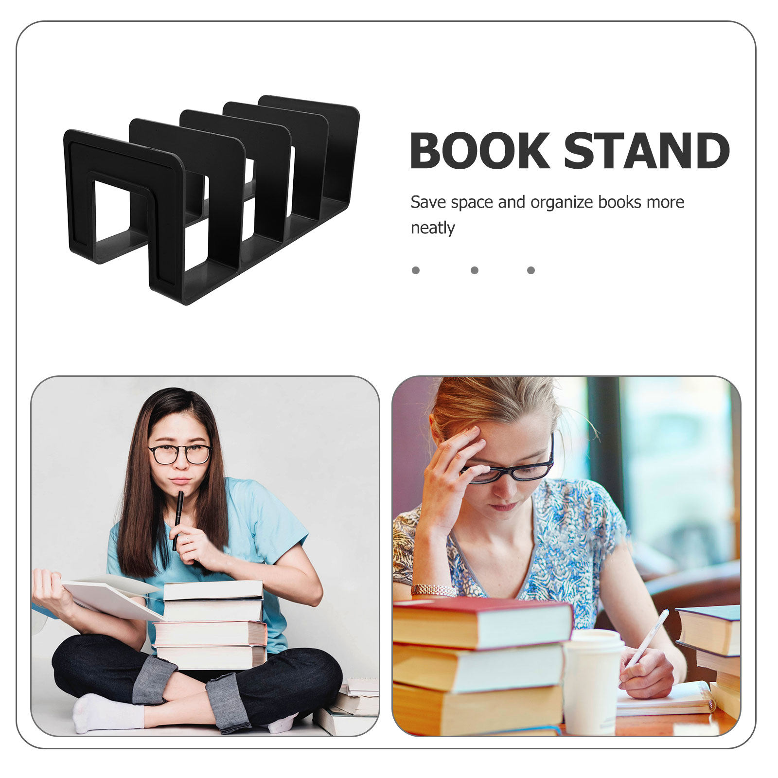 Multicompartment Desktop Book  - đánh giá và giá Magazine Holder Rack