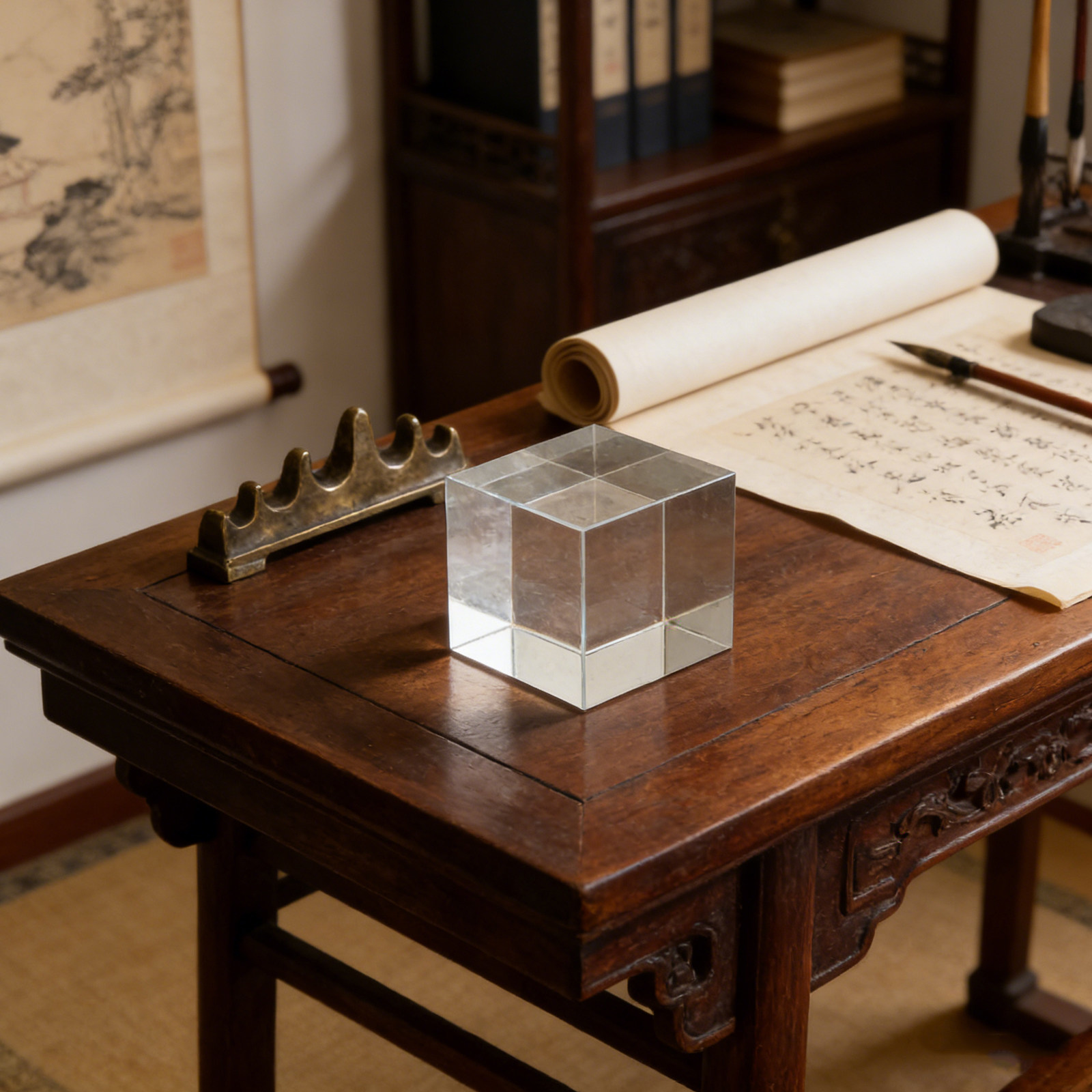 Square Crystal Paperweight Cle - đánh giá và giá Book Weight Glass